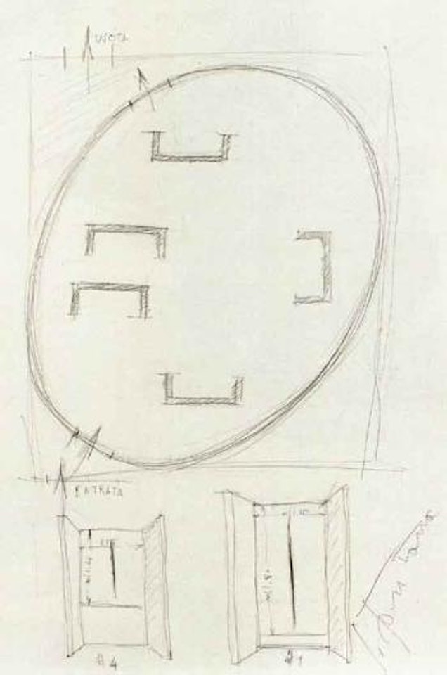 Study for room XXXIII by Lucio Fontana