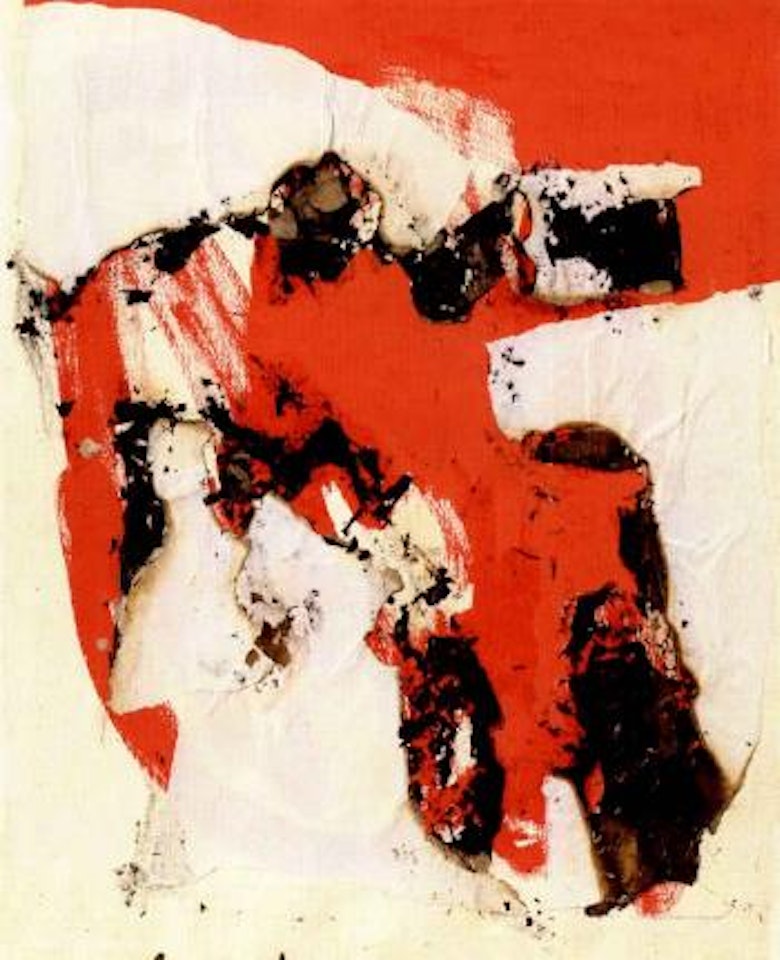 Red burning by Alberto Burri