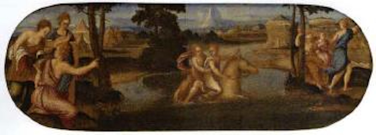 Muses by the river by Andrea Schiavone