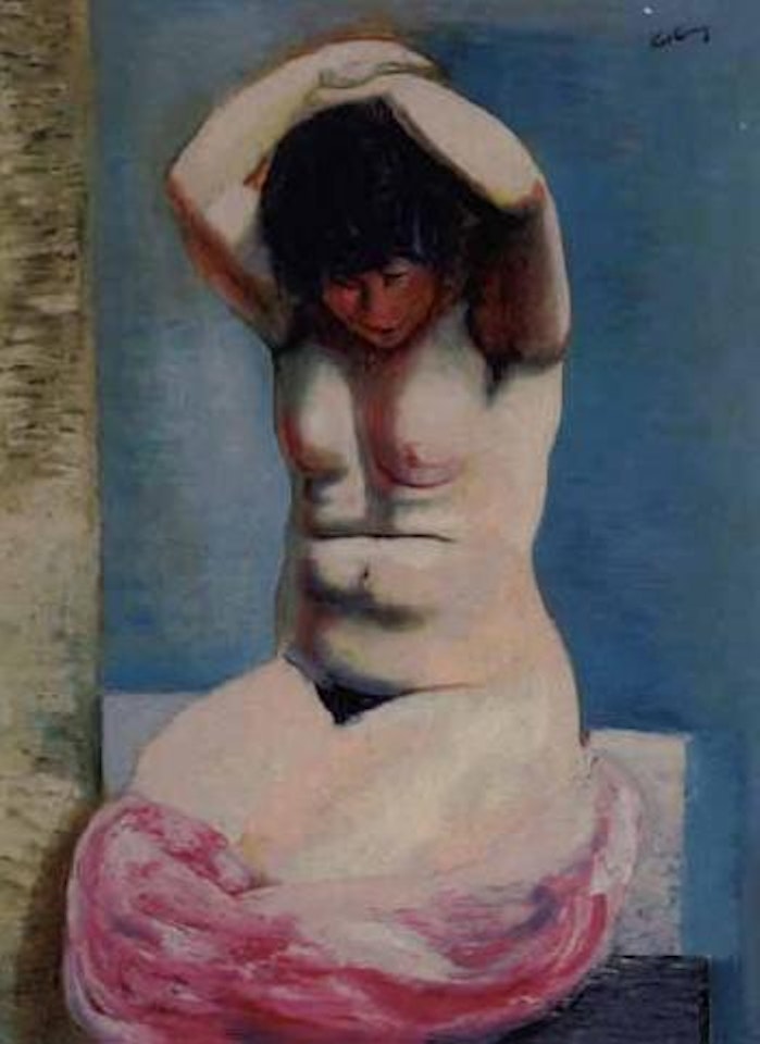 Nu aux bras leves by Moïse Kisling