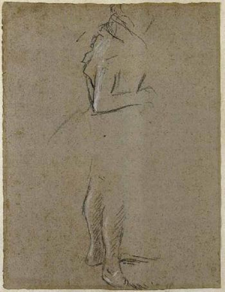 Danseuse de profil vers la droite by Edgar Degas