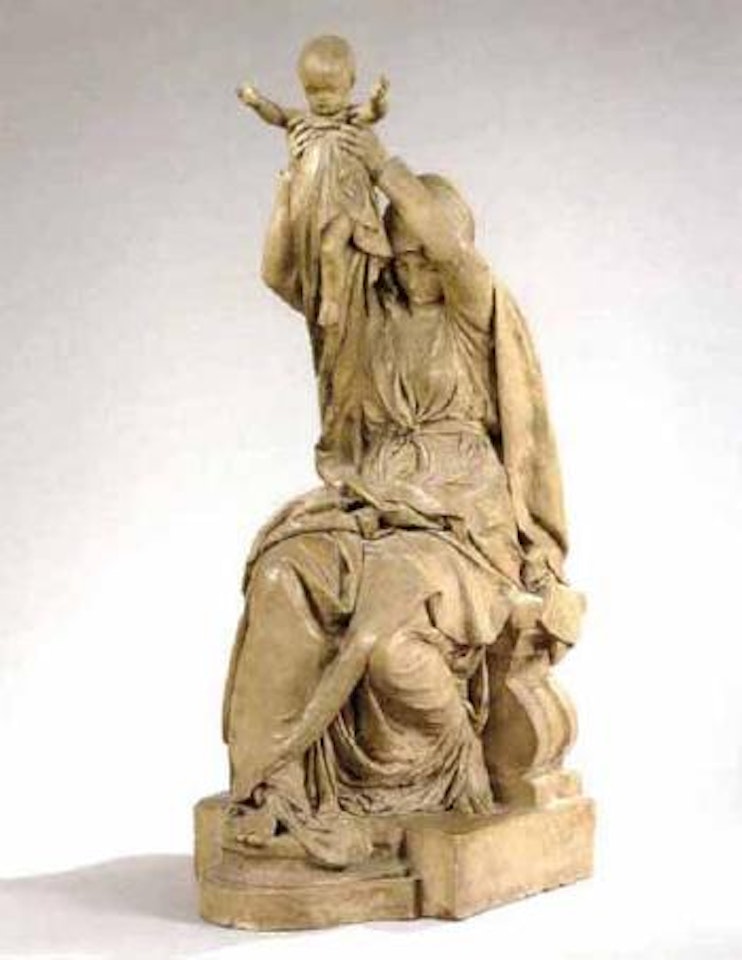 Vierge presentant son Enfant au monde by Albert-Ernest Carrier-Belleuse