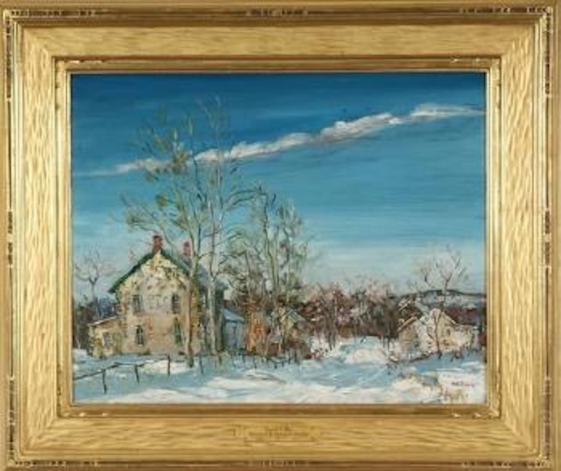 Locust Valley, Pennsylvania winter landscape by Walter Emerson Baum