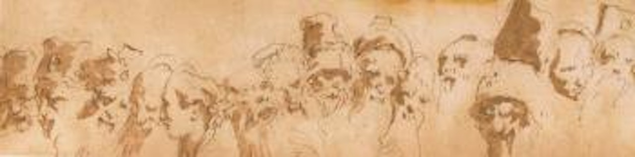 Frieze of heads by Giovanni Battista Tiepolo