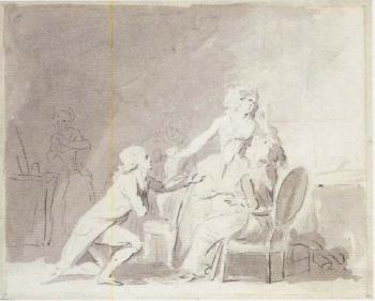 Le retour de l'infidele. Le concert improvise by Louis-Leopold Boilly
