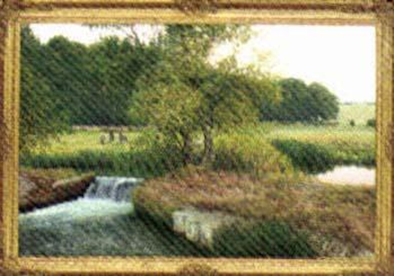 Summers day on the river Windrush, Burford, Oxfordshire by David Smith