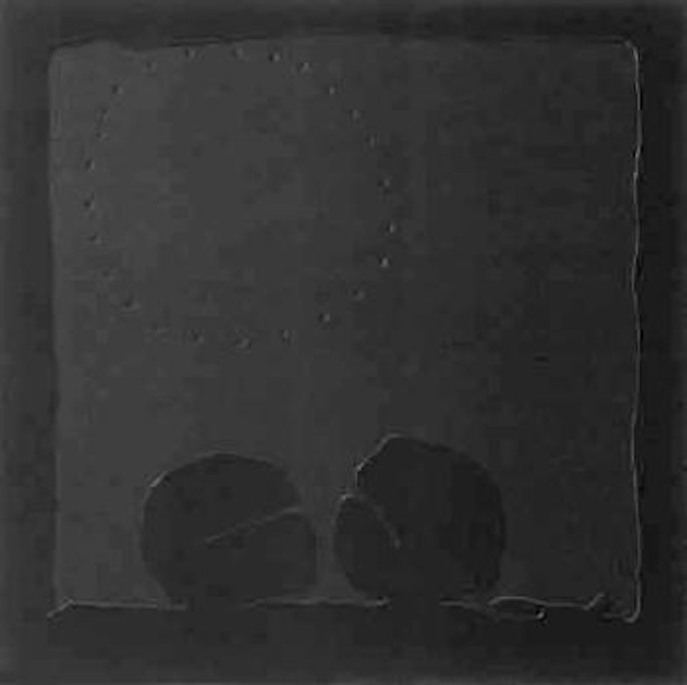 Concetto spaziale, teatrino nero by Lucio Fontana