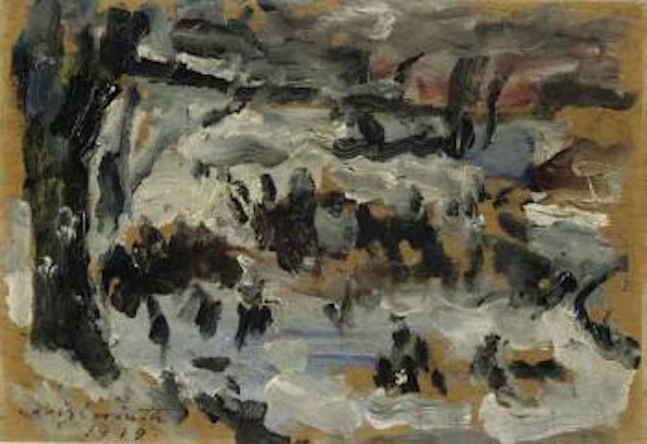 Ice-skating by Lovis Corinth
