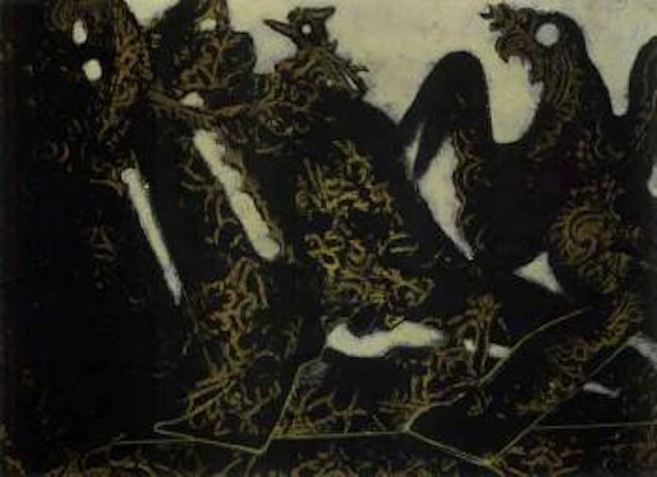 Barbares marchant vers l'ouest by Max Ernst