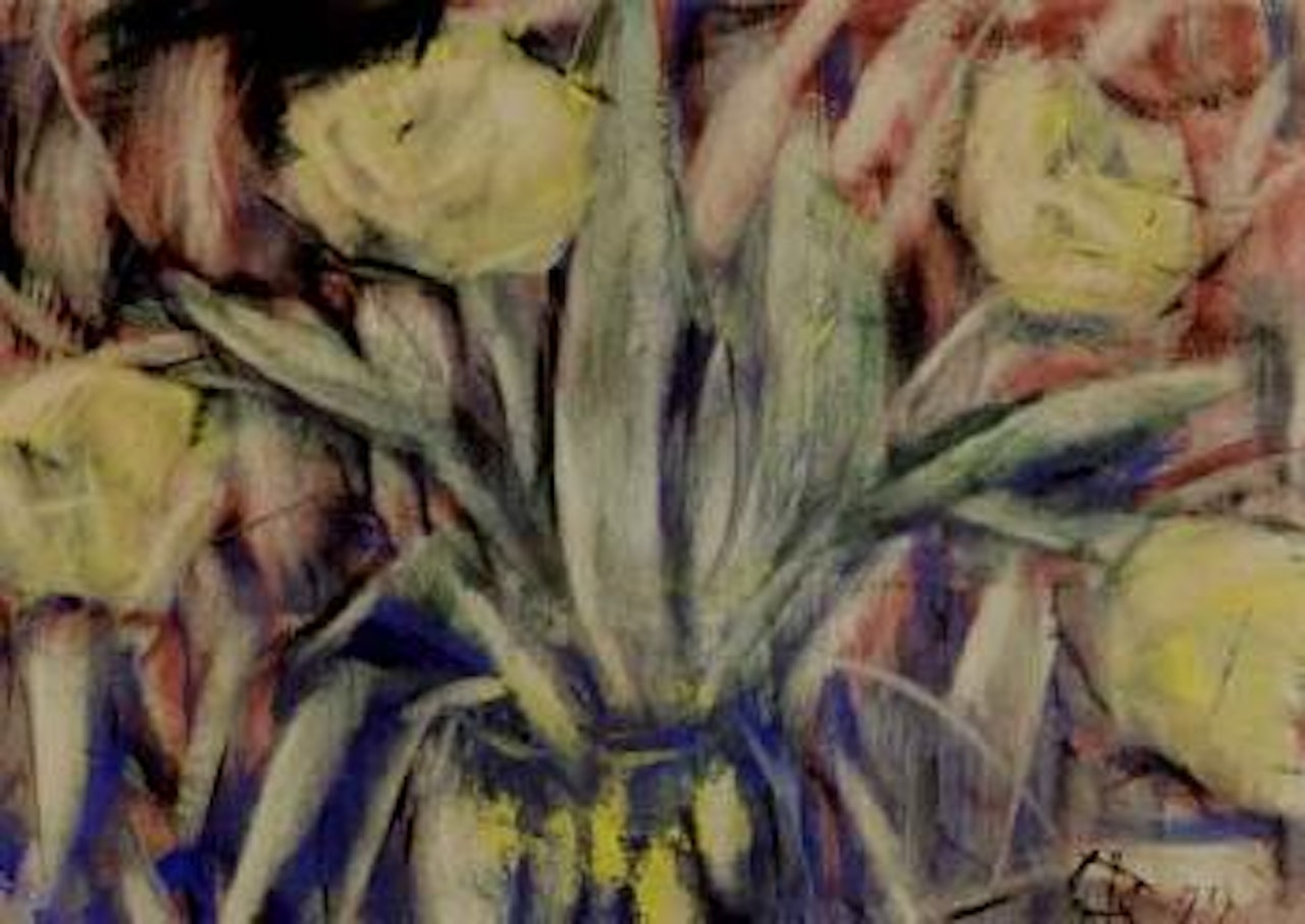 Still life of flowers by Christian Rohlfs