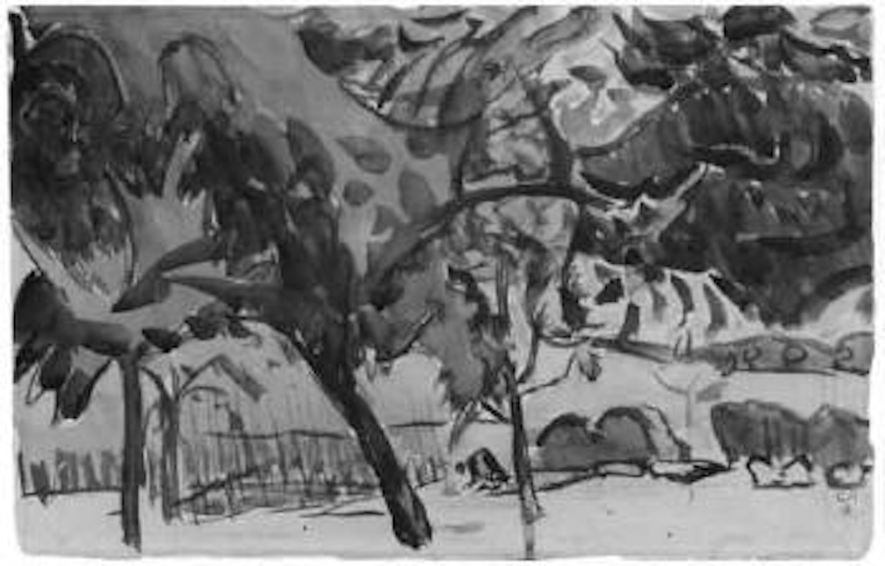 The garden at Oschwand by Cuno Amiet