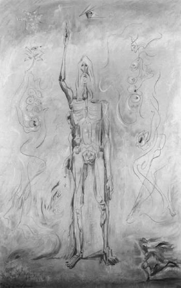 Apparition d'un Ascete au desert by André Masson