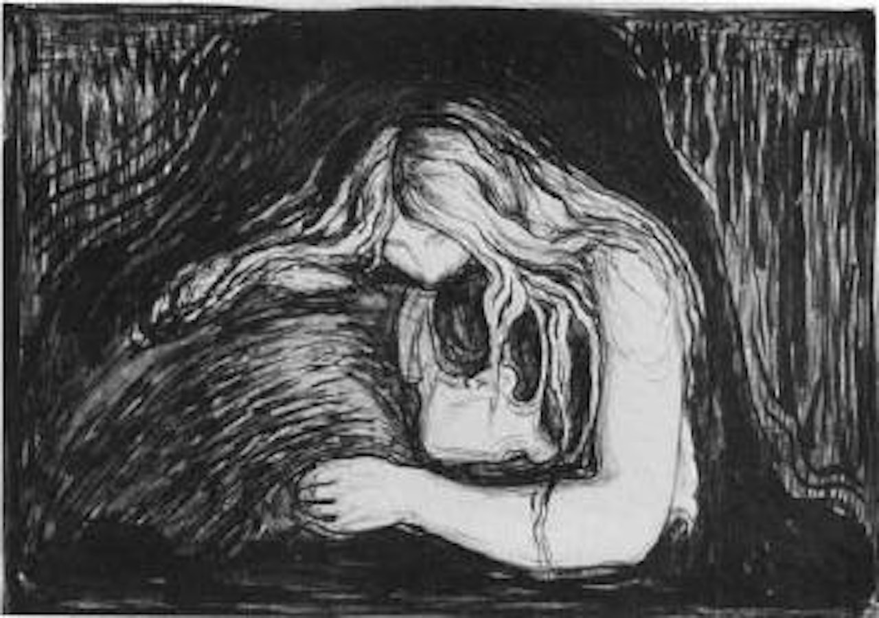 Vampire II by Edvard Munch