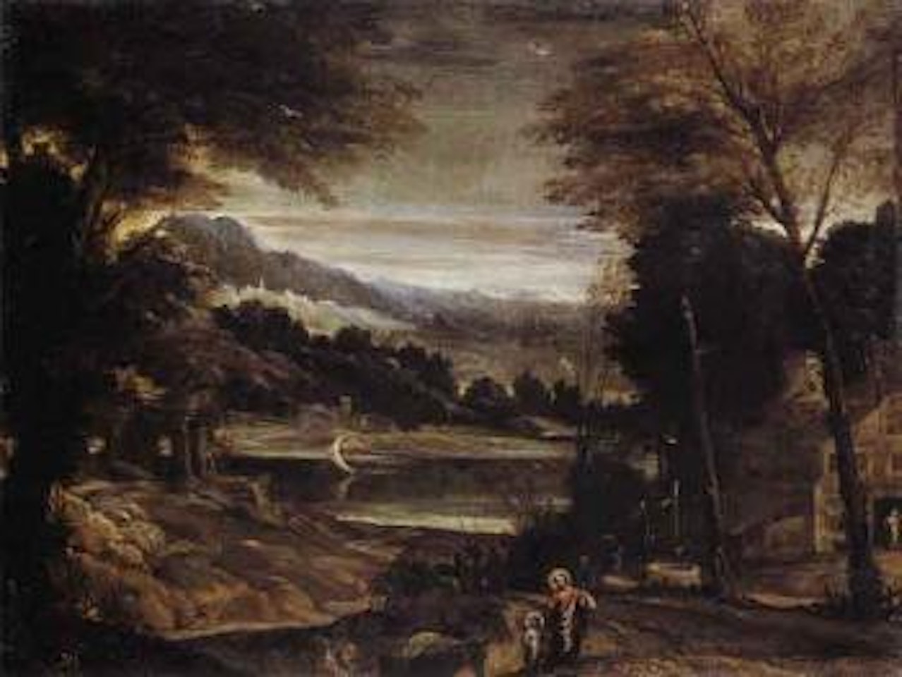 Flight into Egypt by Flemish School