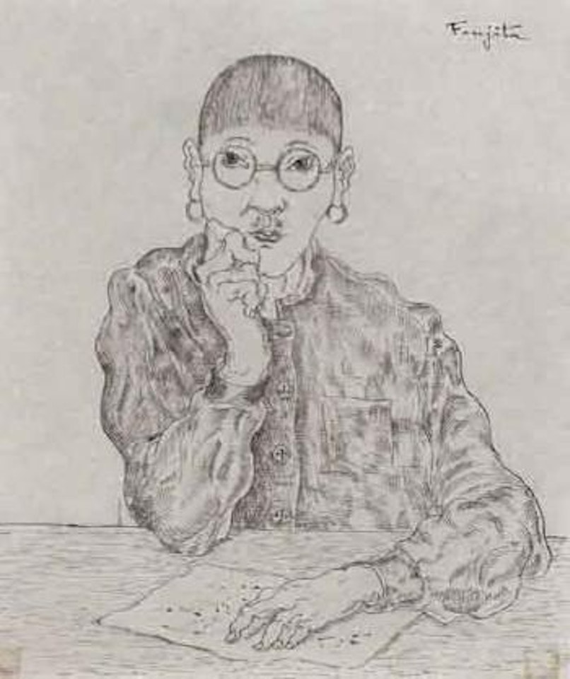 Self-portrait by Leonard Tsuguharu Foujita