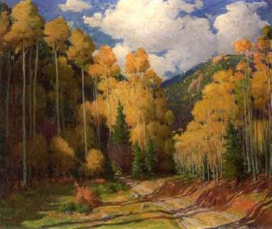 Aspens, Honda Canyon by Joseph Henry Sharp