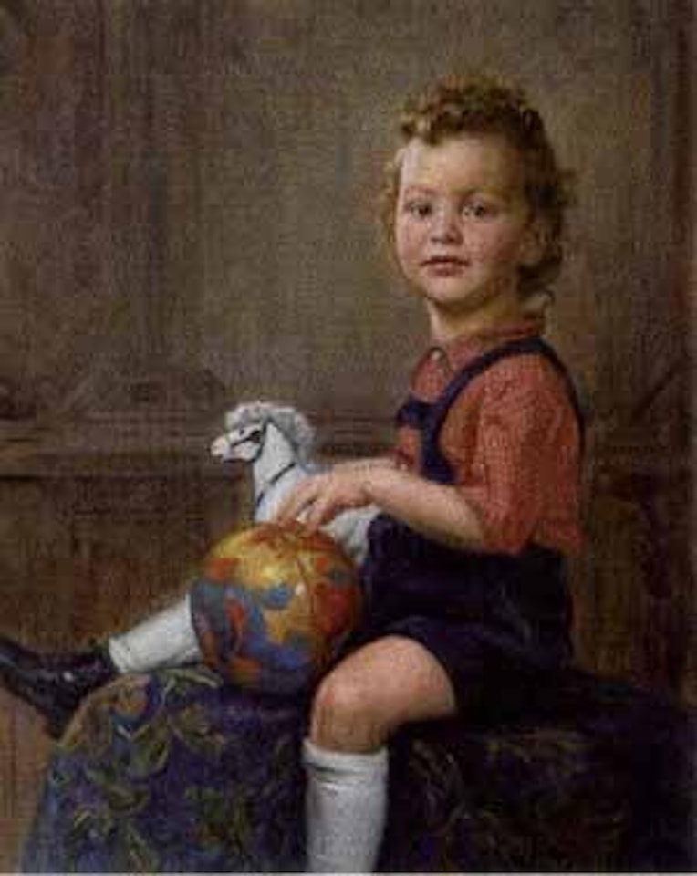 Portrait of a boy by Gyula Tornai