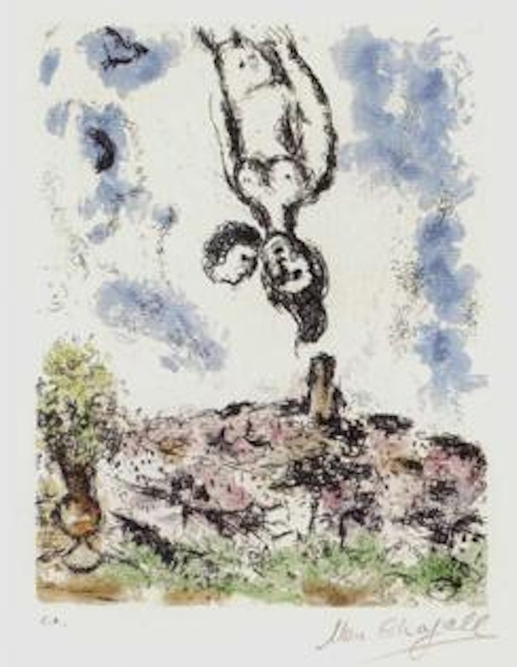 Nuit des amoureux a Saint Paul by Marc Chagall