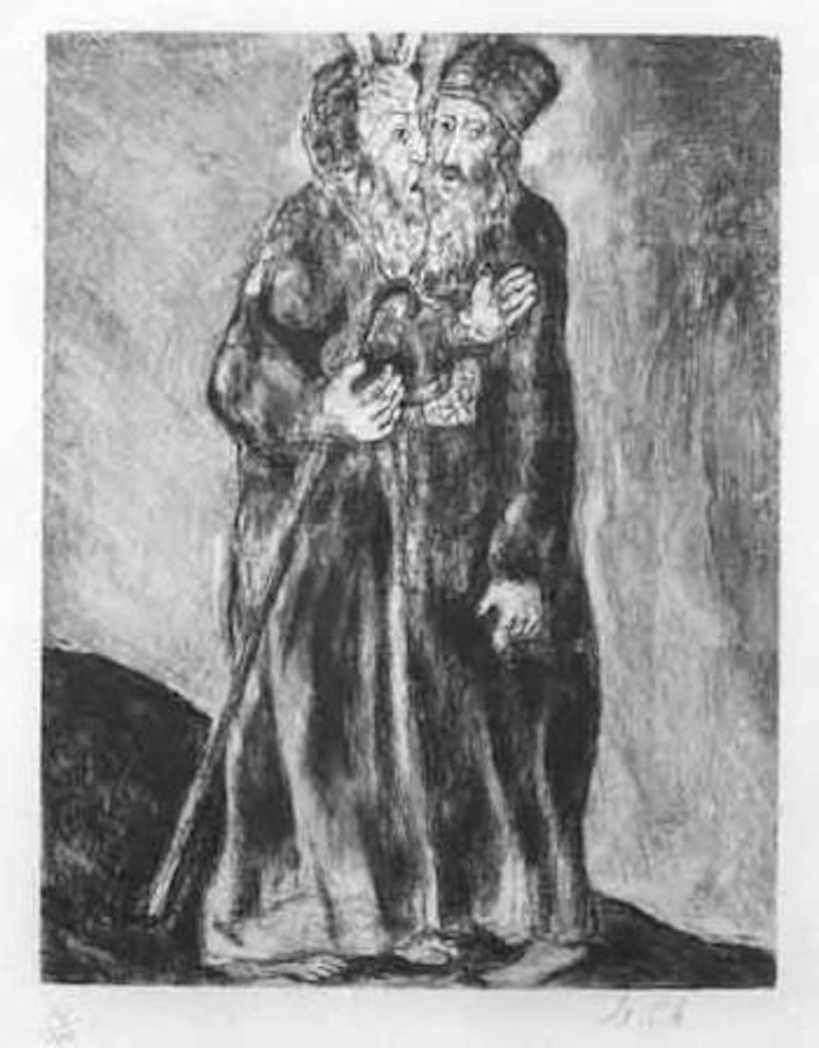 Rencontre de moise et d'Aaron by Marc Chagall