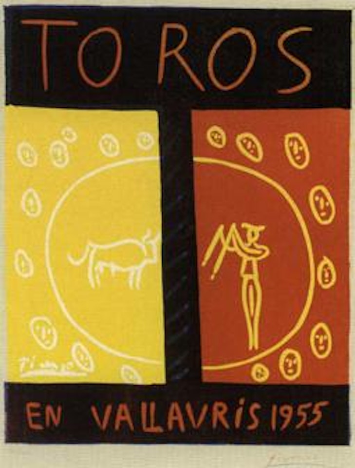 Toros en Vallauris by Pablo Picasso