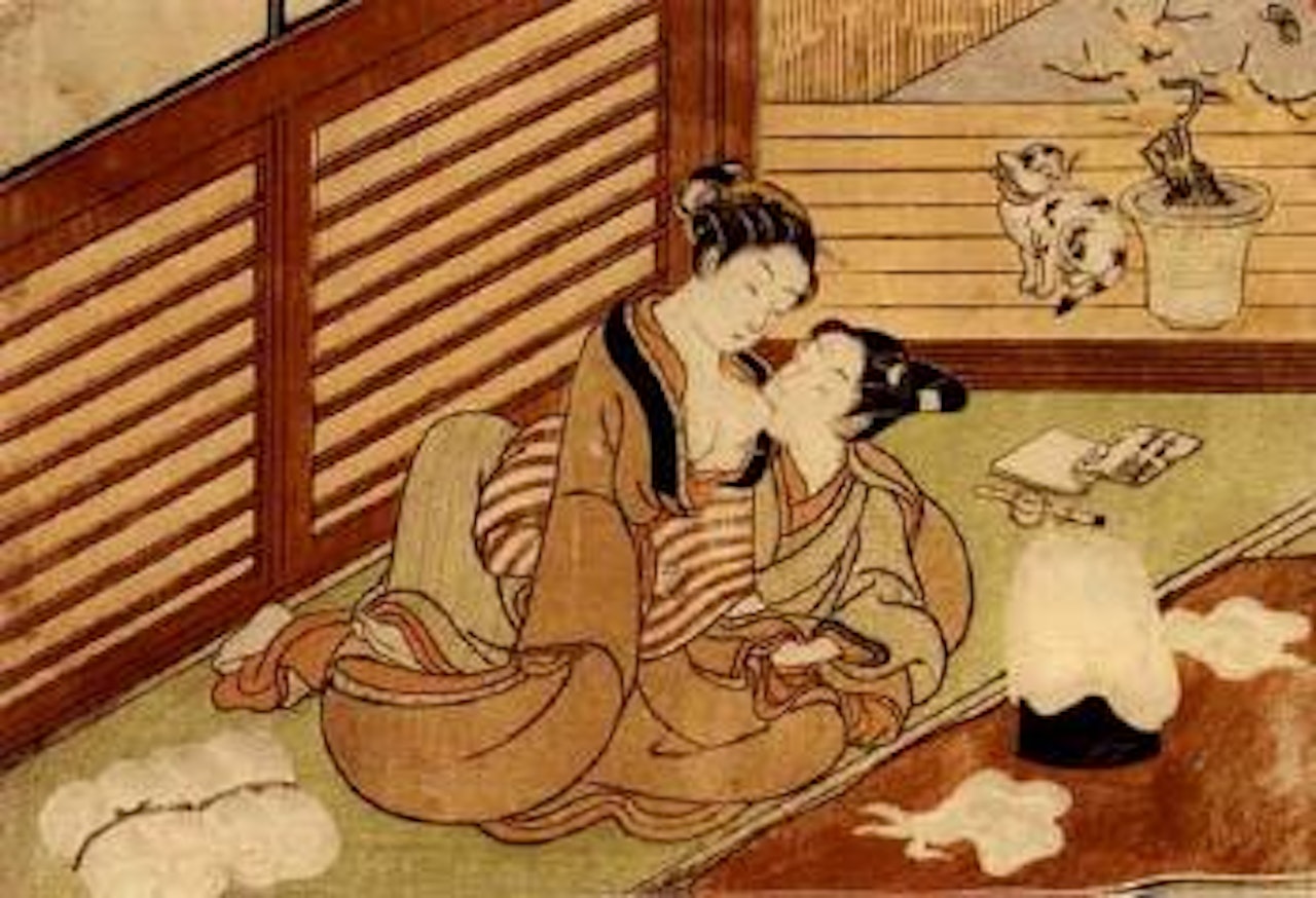 Shunga, erotic scenes by Suzuki Harunobu