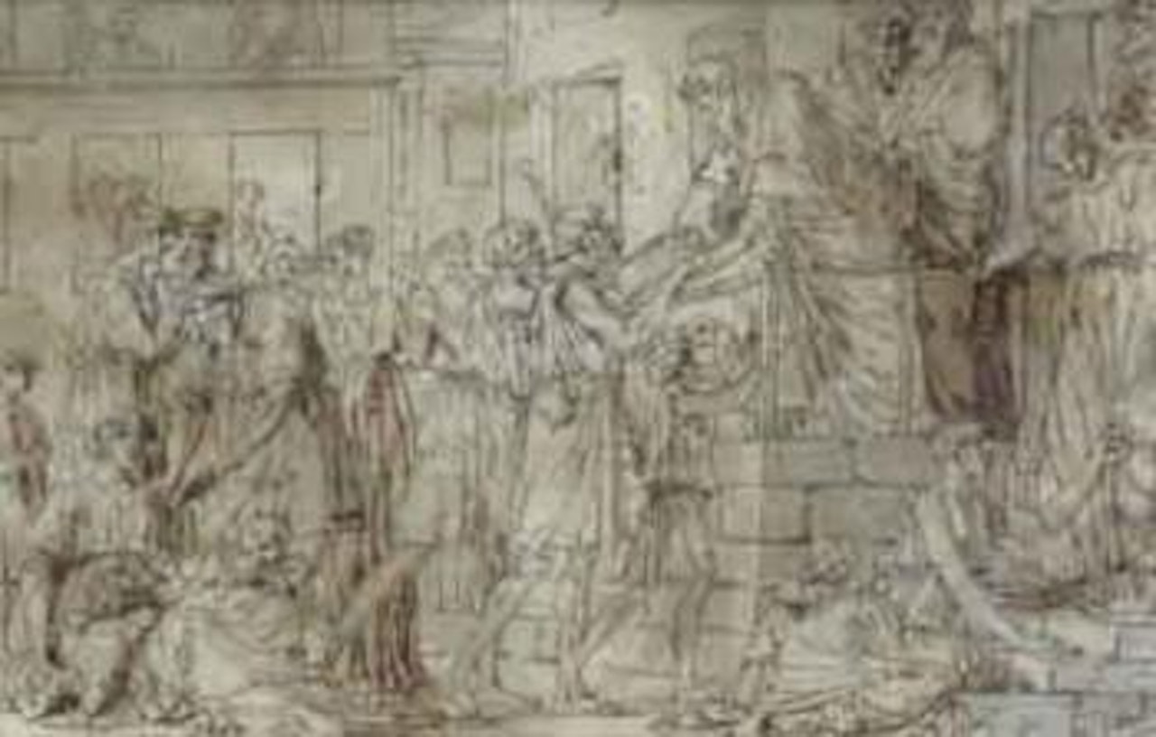 Scene de l'histoire antique by Louis-Félix de la Rue