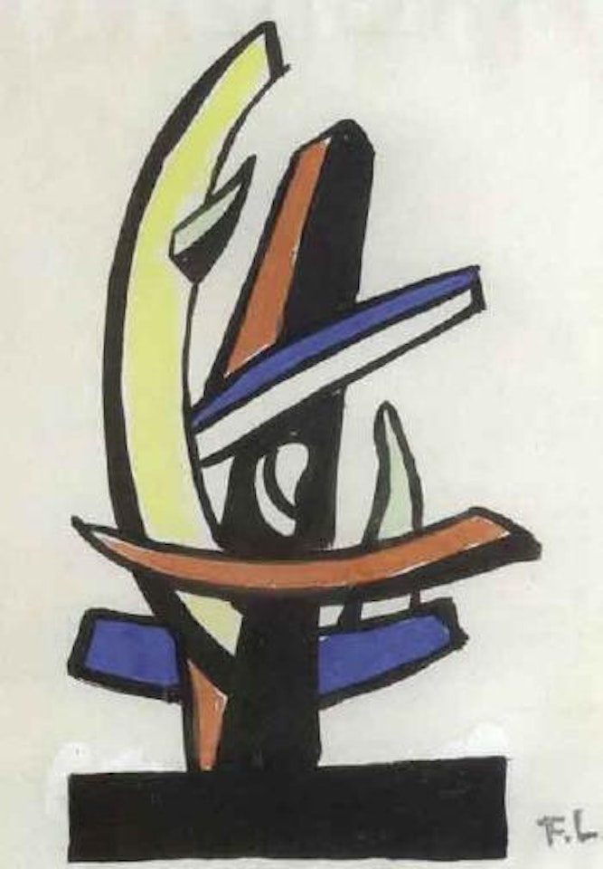 Projet pour une sculpture polychrome by Fernand Leger