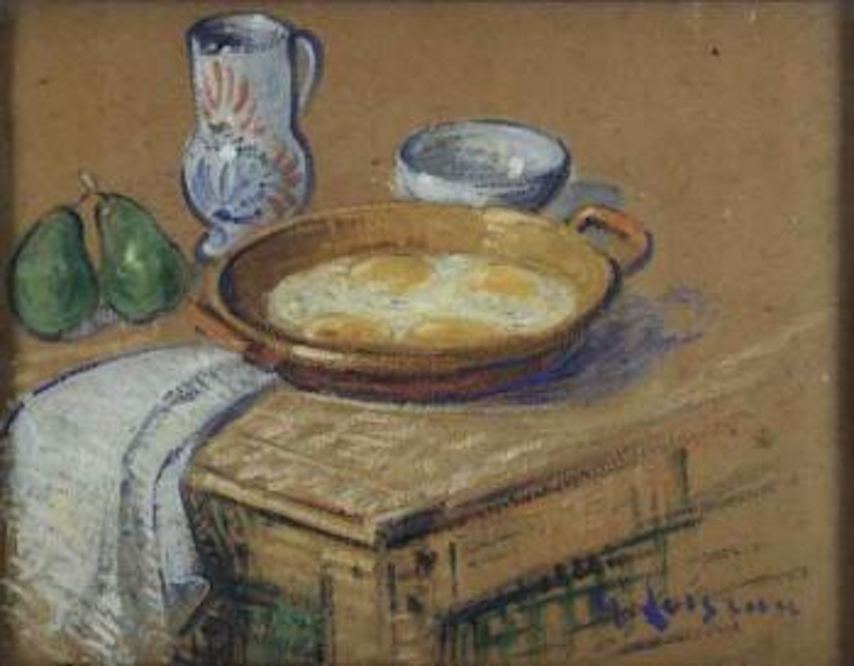 Les oeufs sur le plat au pichet by Gustave Loiseau