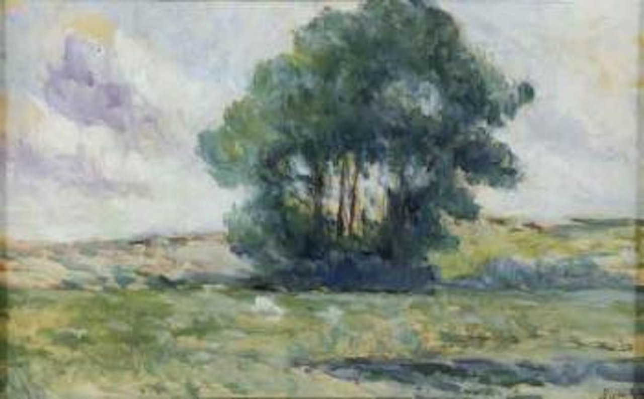 Prairie au bouquet d'arbres by Maximilien Luce