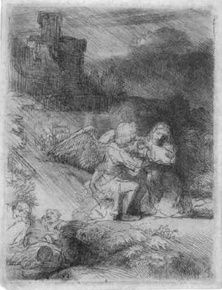 Christ on the Mount of Olives by Attributed to Rembrandt Harmensz van Rijn