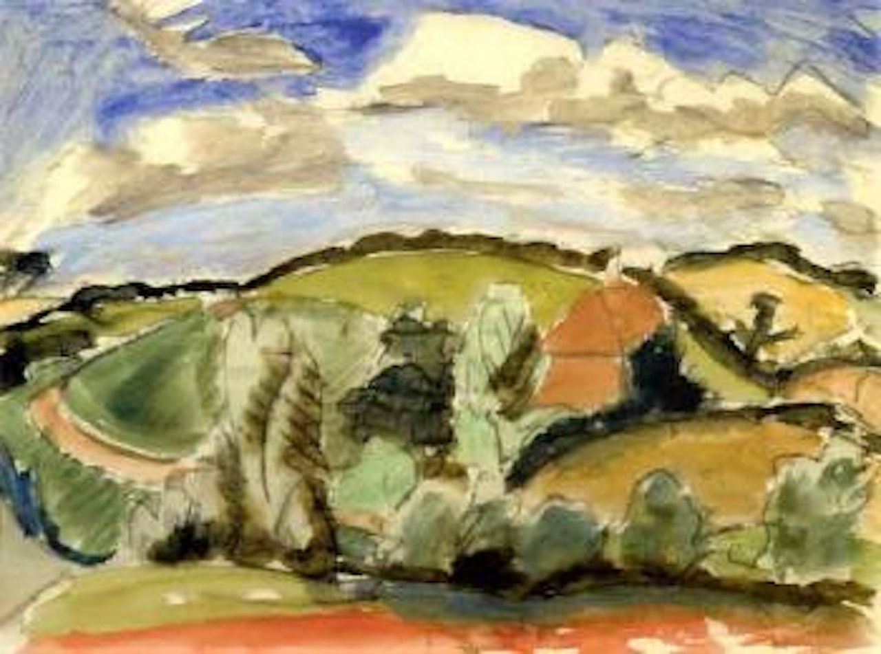 Landscape near Osterholz by Erich Heckel