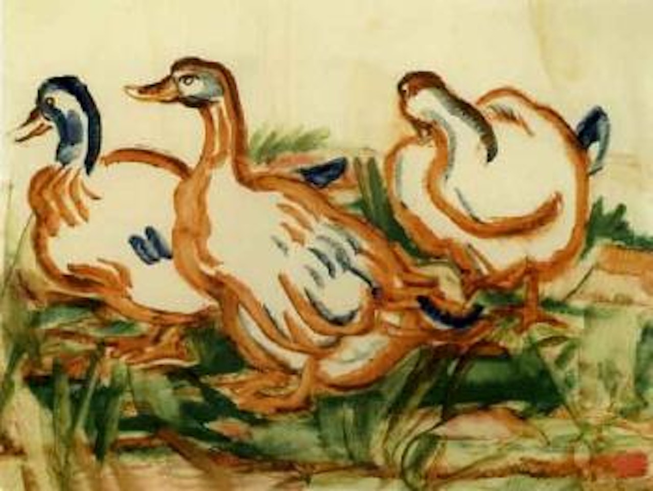 Three ducks by Christian Rohlfs