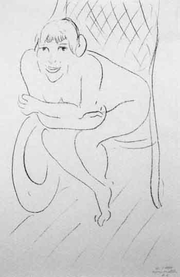 Nu au rocking chair by Henri Matisse