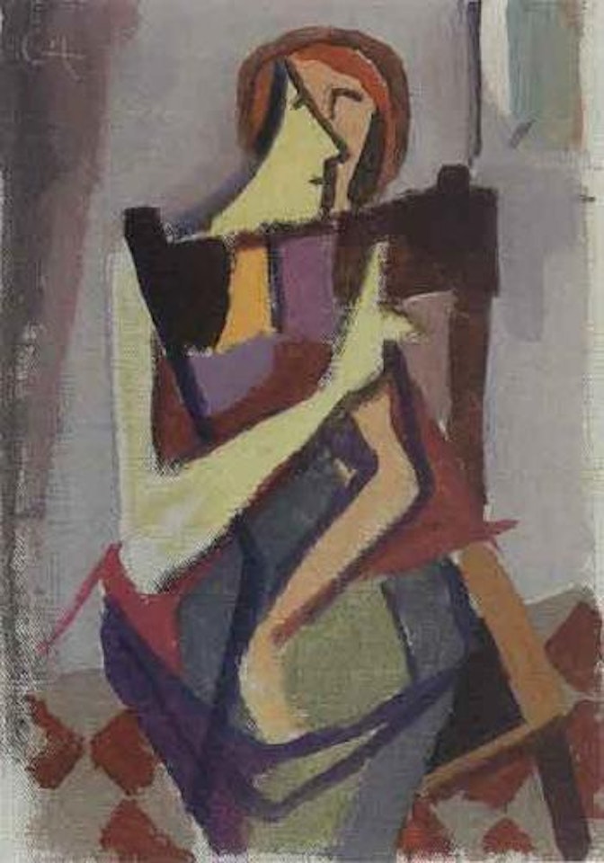 Portrait of two girls by Karl Hofer