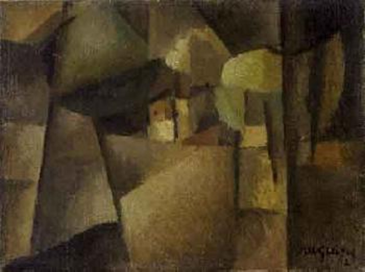 Paysage cubiste by Albert Gleizes