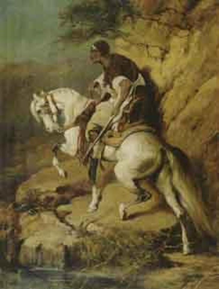 Cavalier arabe by Adolf Schreyer