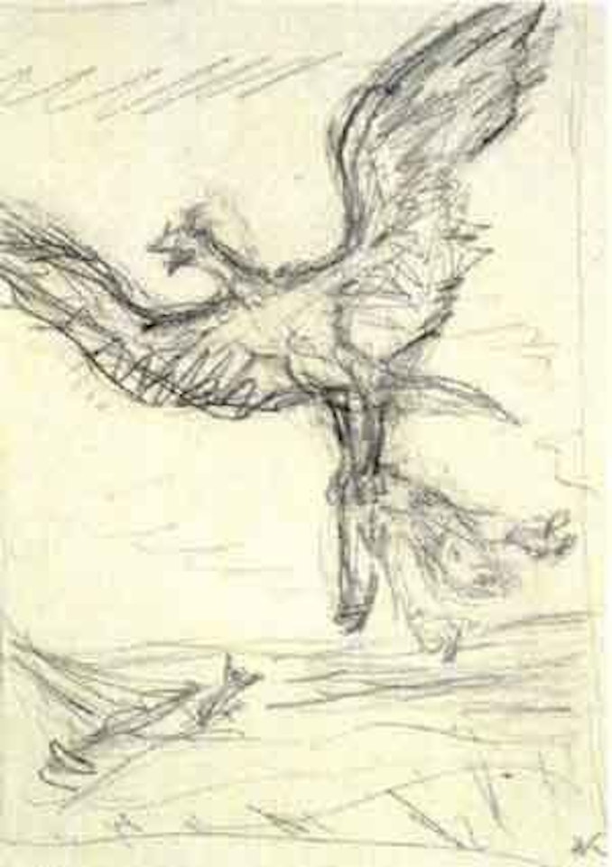 Menschengeier - Hawk by Alfred Kubin
