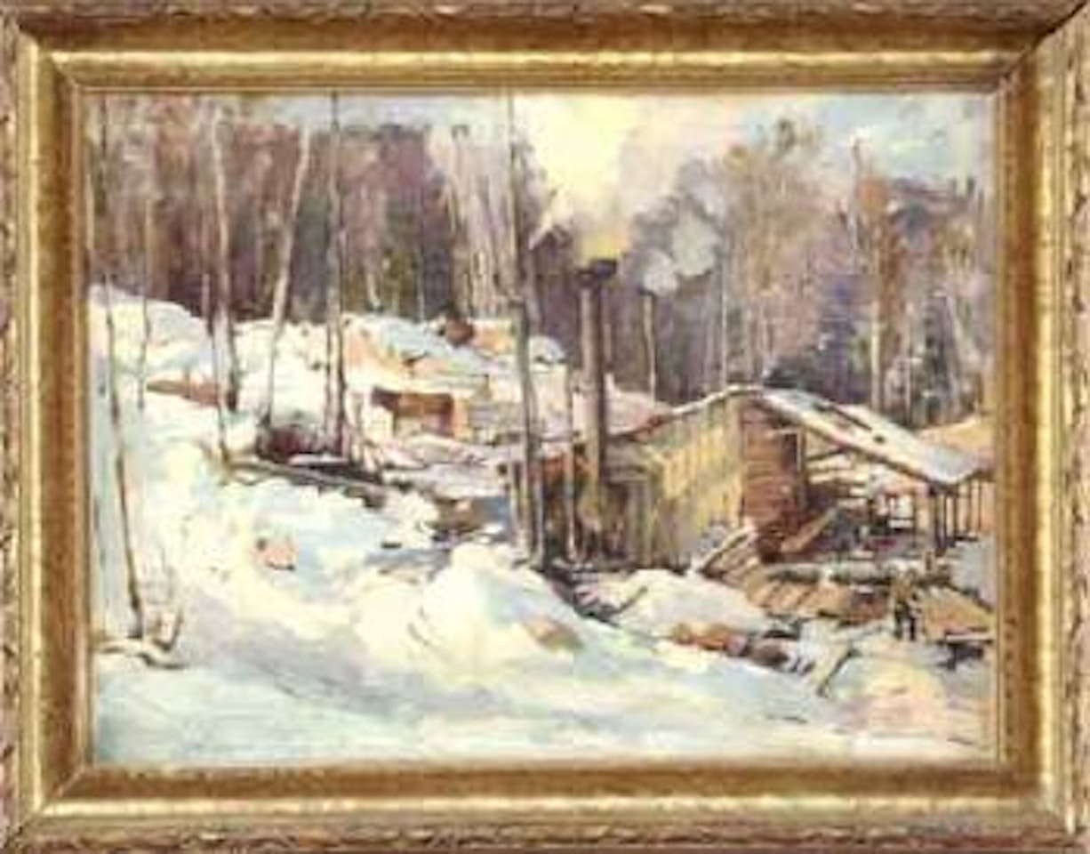 Winter at the sawmill by Aldro Thompson Hibbard