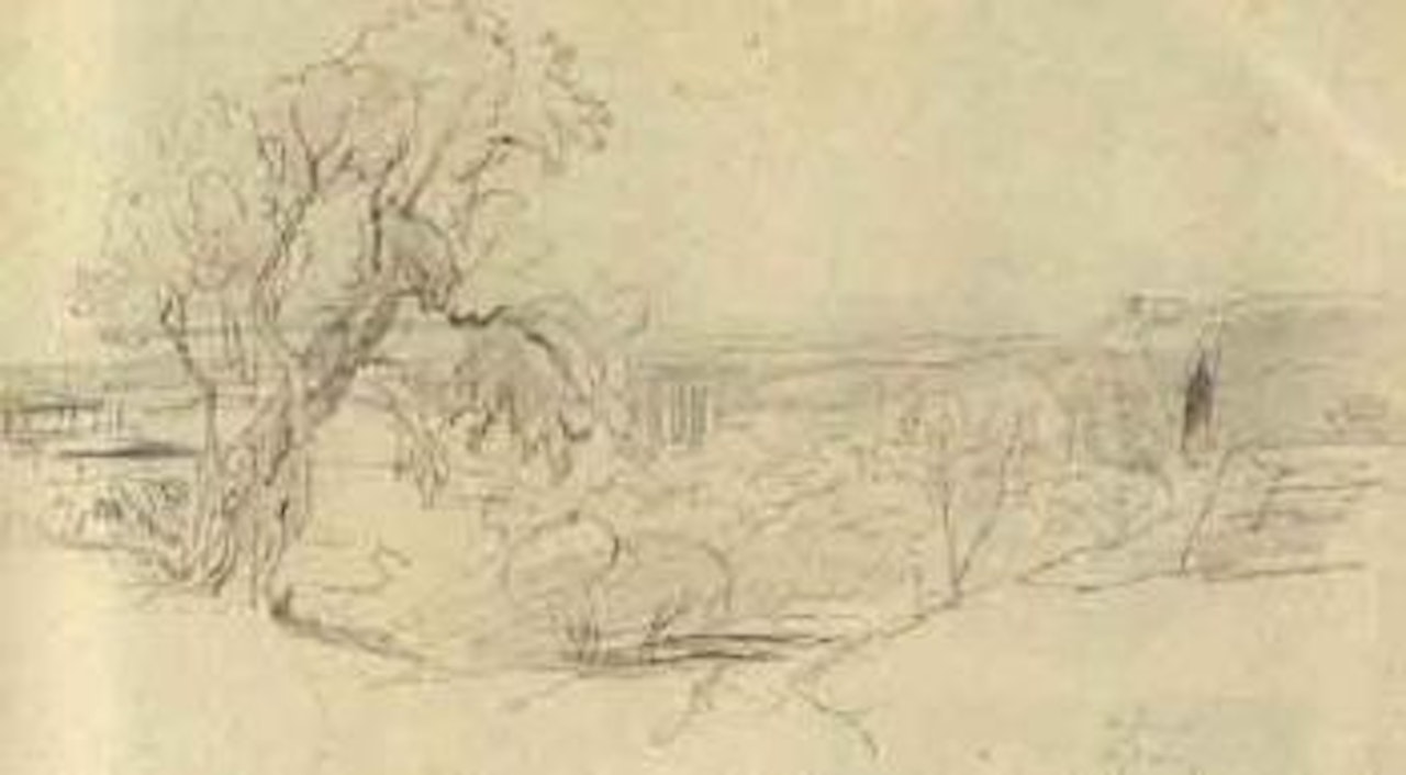 An Italian vista by Edward Lear