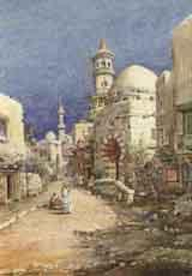 An Algerian mosque. A street in Tunis by Noel Harry Leaver