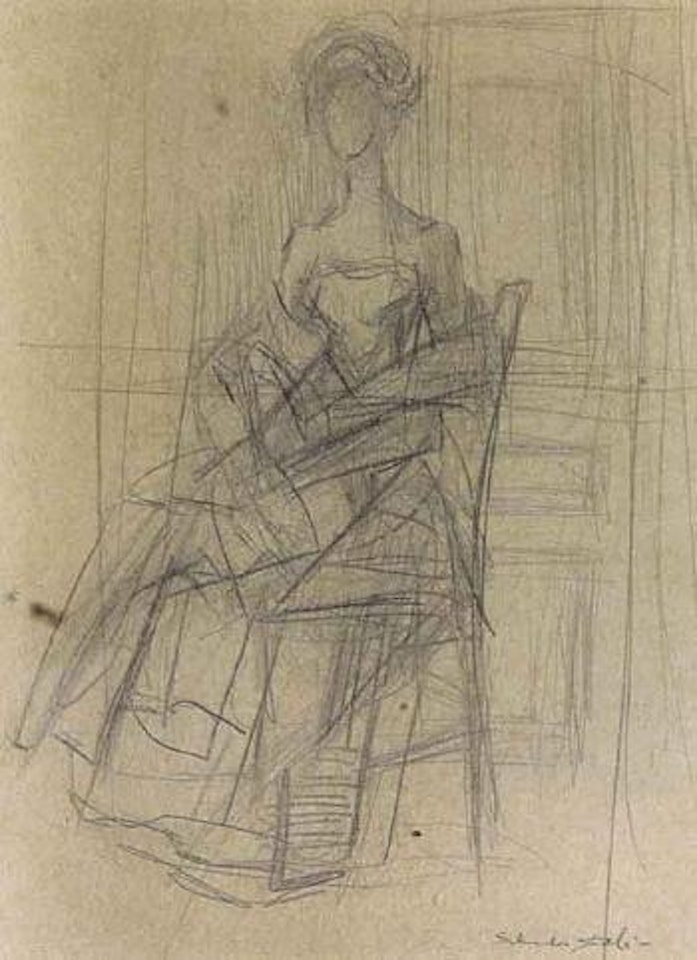 Etude pour le portrait de Madame X by Salvador Dali