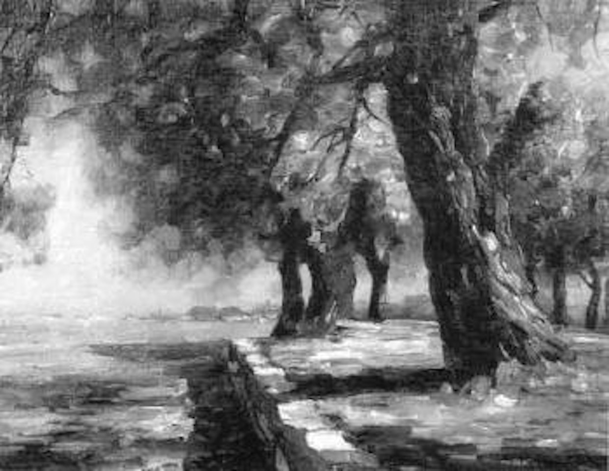 Lakeside scene, Lake Constance by Alexander Koester