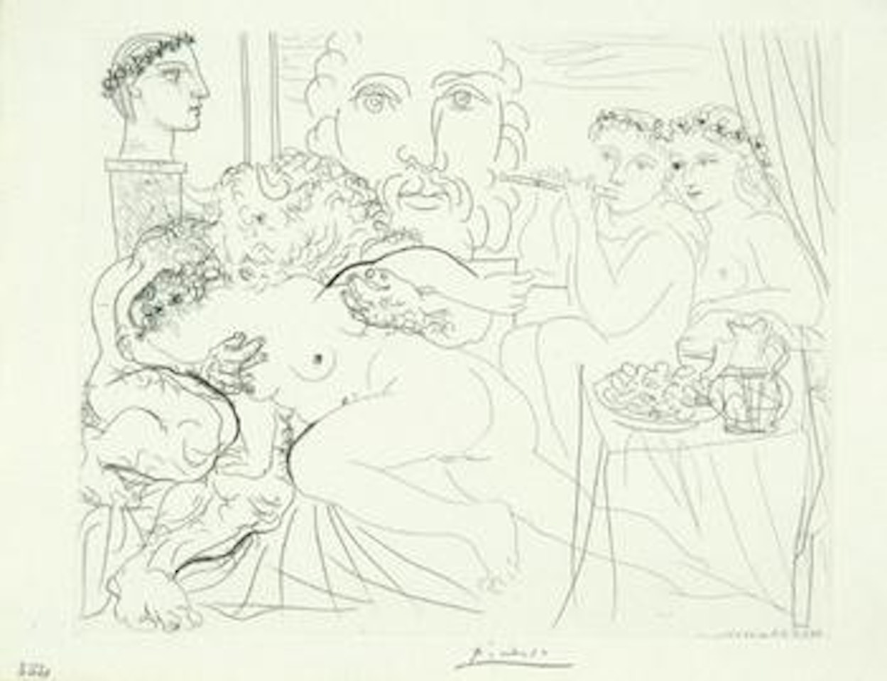 Minotaur caressant une femme, from the Vollard Suite by Pablo Picasso