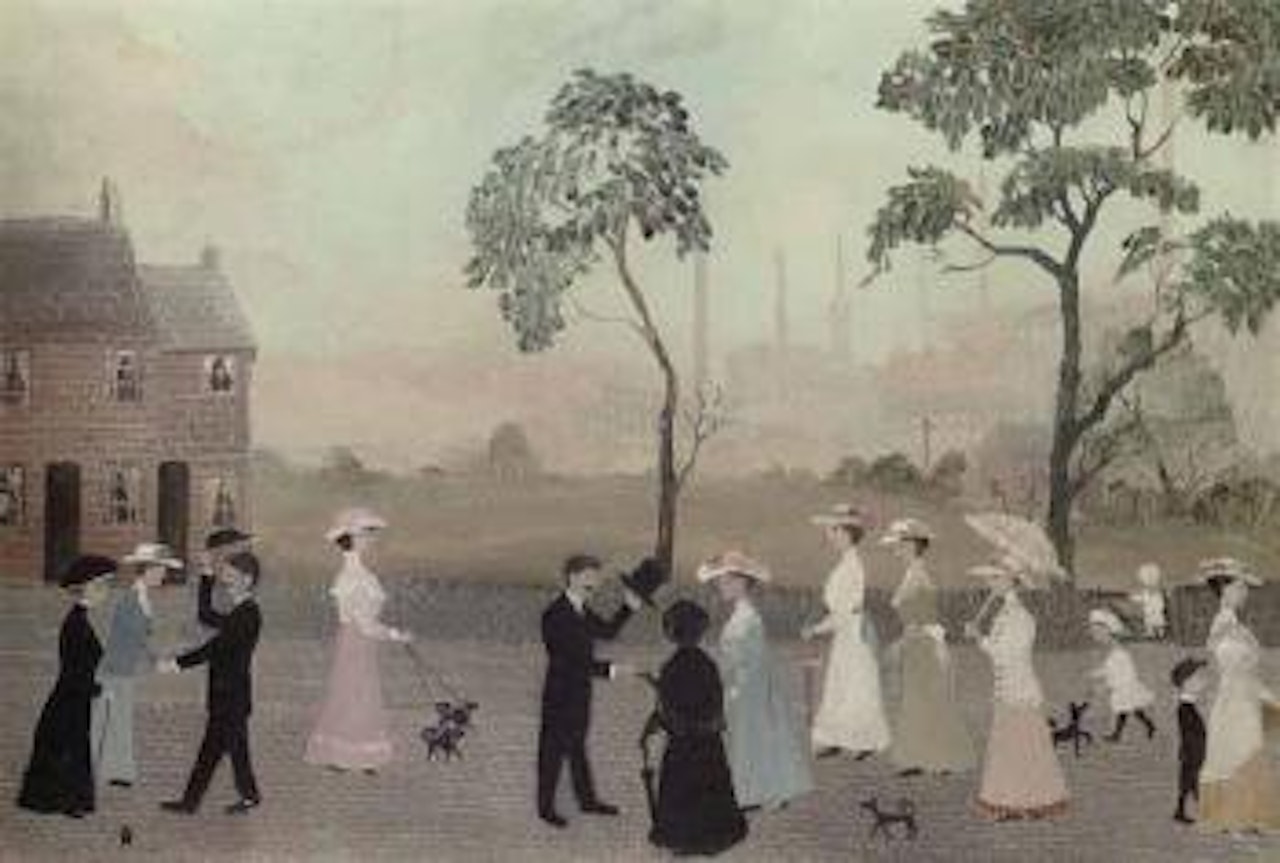 Spring lane on a summer afternoon by Helen Bradley
