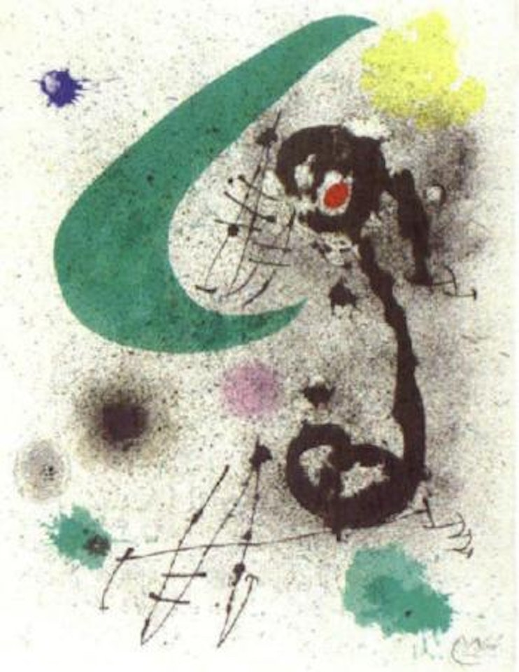 Migratory bird, one print by Joan Miró