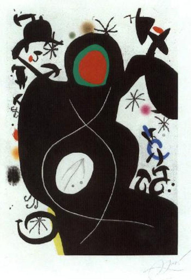 L'aveugle parmi les oiseaux by Joan Miró