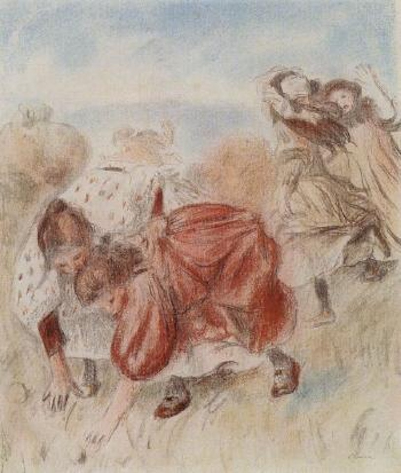 Enfants jouant a la balle by Pierre-Auguste Renoir