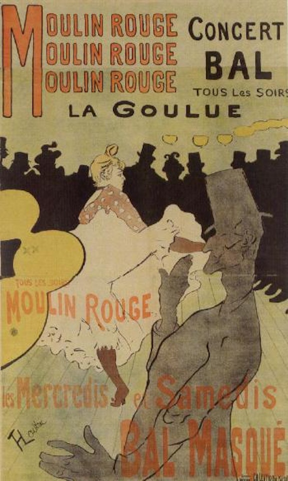 Moulin Rouge, la Goulue by Henri de Toulouse-Lautrec