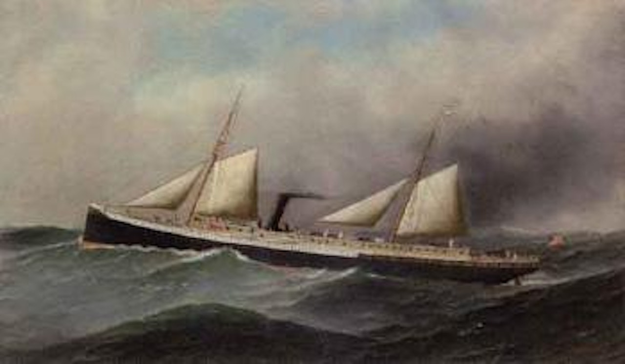 The Guyandotte outward bound by Antonio Jacobsen