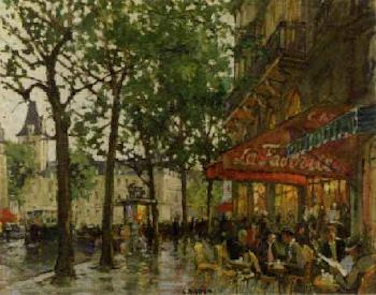 French cafe by Constantin Kluge